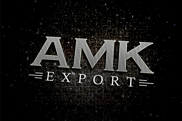 Projekt logo dla firmy AMK EXPORT.
